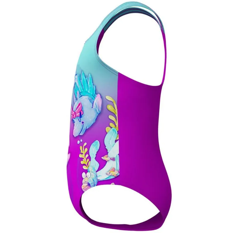 Speedo Girls Digital Printed Swimsuit Artic Glass-4