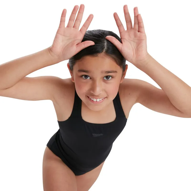 Speedo Girls Eco Endurance+ Medalist Swimsuit Black-6