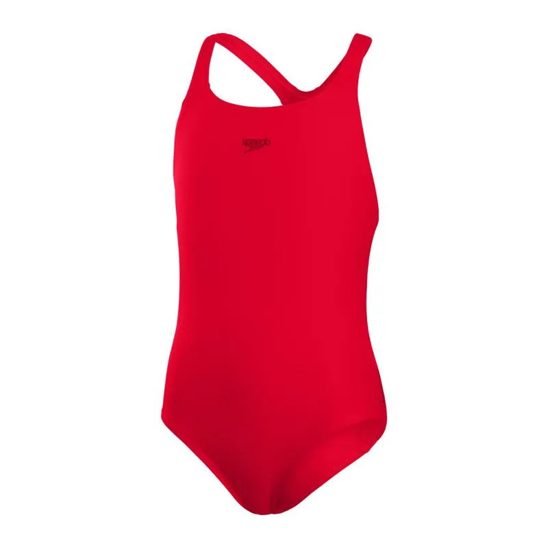 Speedo Girls Endurance+ Medalist Swimsuit Red
