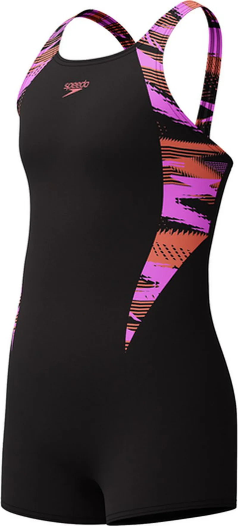 Speedo Girls HyperBoom Splice Legsuit Coral Sands-4