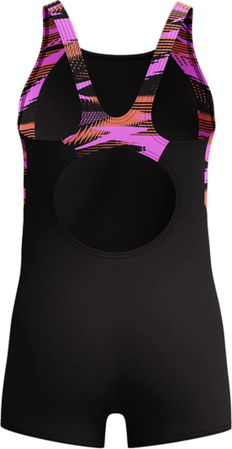 Speedo Girls HyperBoom Splice Legsuit Coral Sands-1