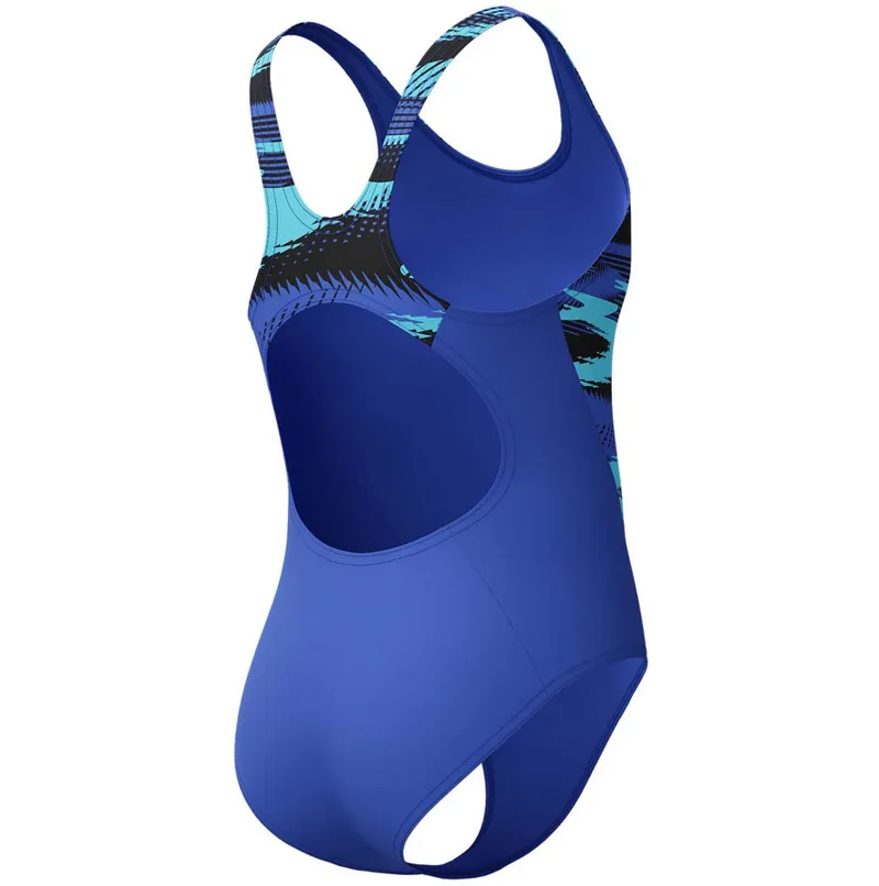 Speedo Girl's HyperBoom Splice Muscleback Swimsuit Cobalt Pop-3