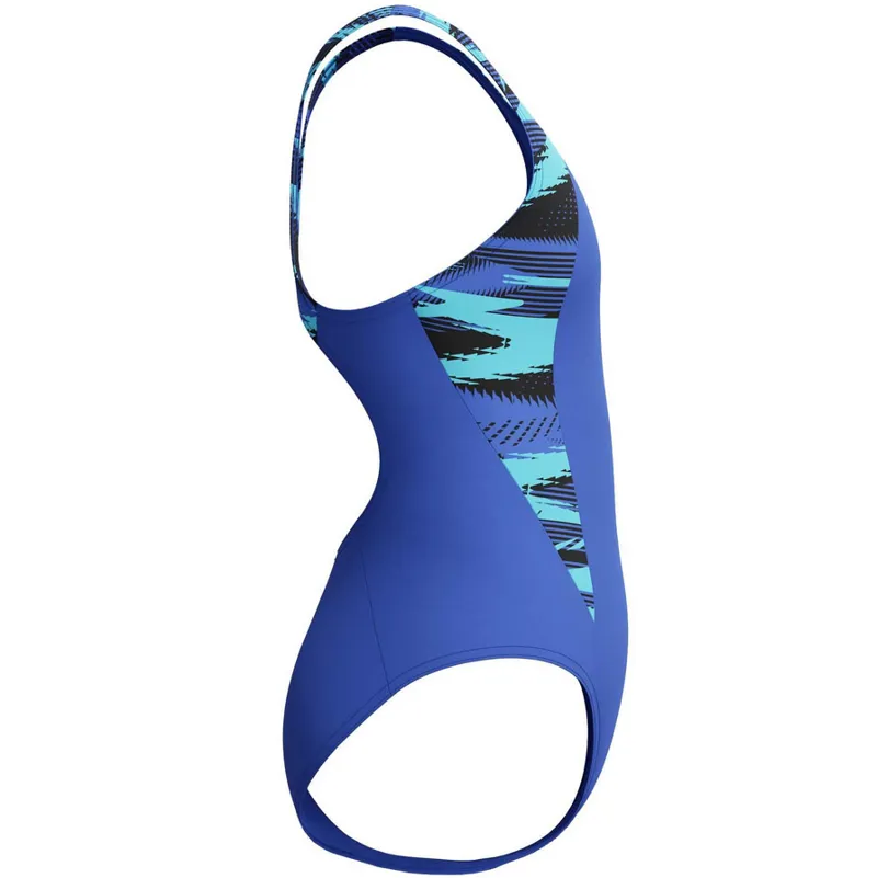Speedo Girl's HyperBoom Splice Muscleback Swimsuit Cobalt Pop-2