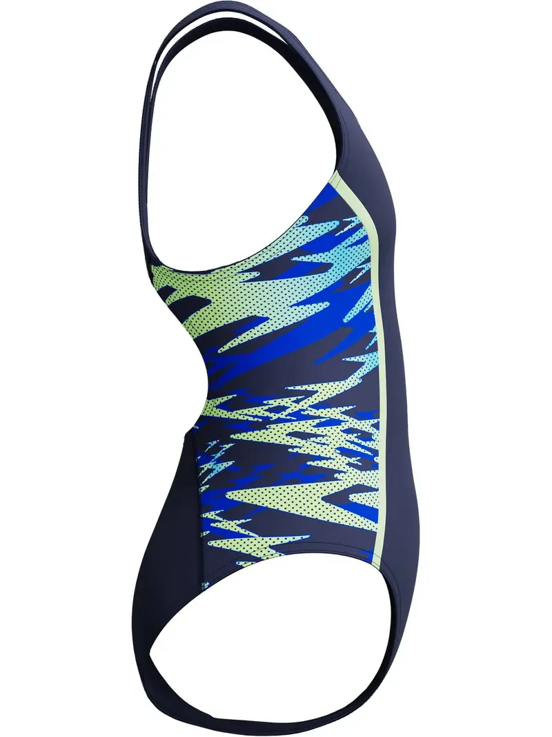 Speedo Girls Hyperboom Splice Muscleback Swimsuit Navy/Blue-6