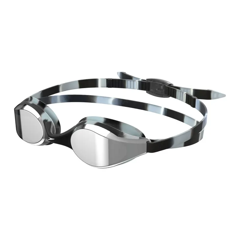 Speedo Junior Hyper Flyer Mirrored Goggles Black/Silver