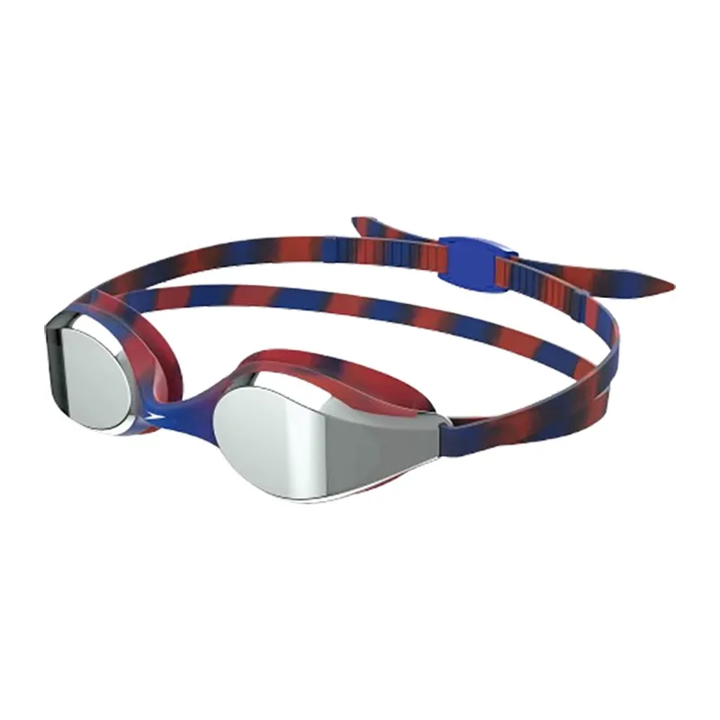 Speedo Junior Hyper Flyer Mirrored Goggles Navy/Red/Grey-1