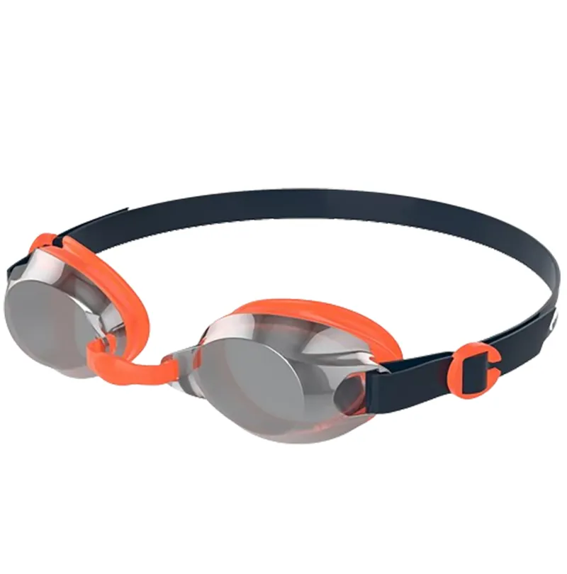 Speedo Junior Jet Mirror Goggles Navy/Volcanic Orange/Chrome-2