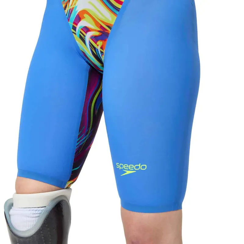 Speedo Ladies Fastskin LZR Pure Valor 2.0 Openback Kneeskin Dark Blue-8