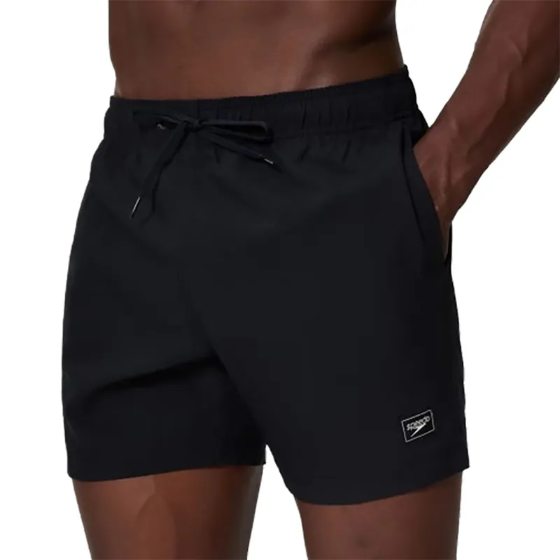 Speedo Men's Classic Logo Volley 16 inch Swim Shorts Black-3
