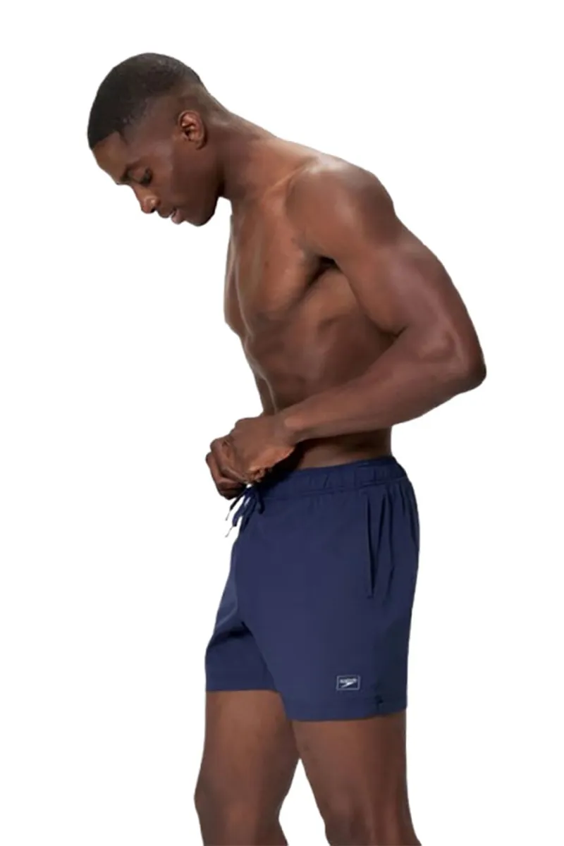 Speedo Men's Classic Logo Volley 16 inch Swim Shorts Navy-1