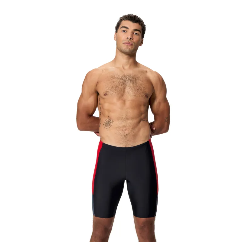 Speedo Men's Dive Jammer Black/Red-7