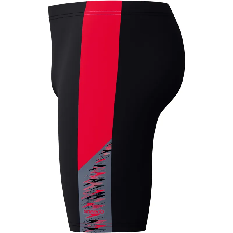 Speedo Men's Dive Jammer Black/Red-5