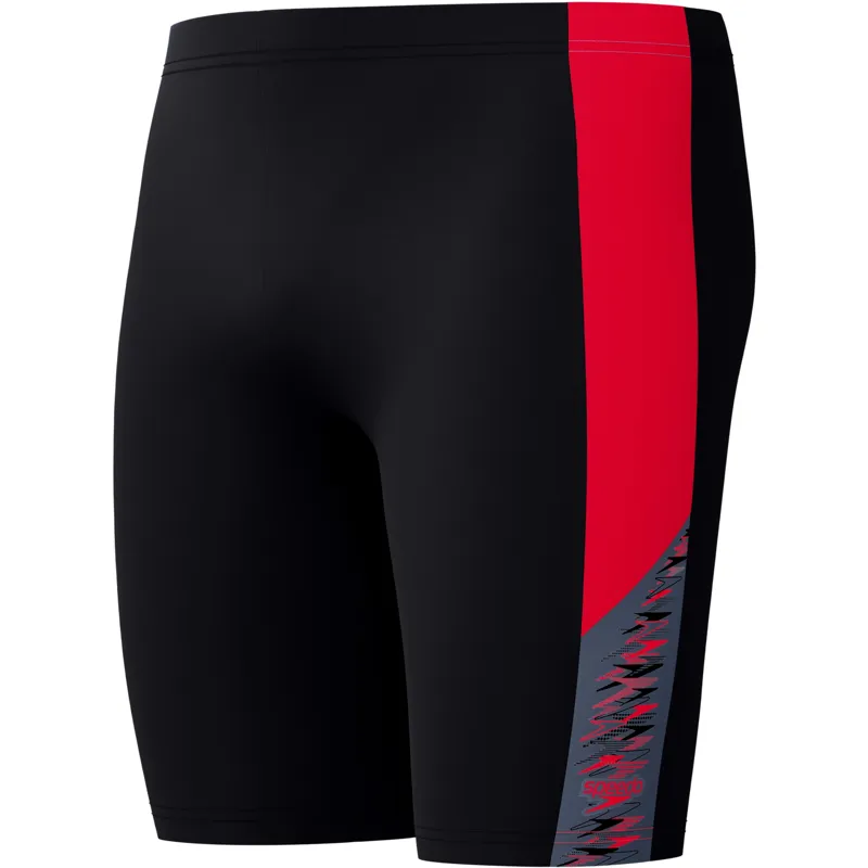 Speedo Men's Dive Jammer Black/Red-1