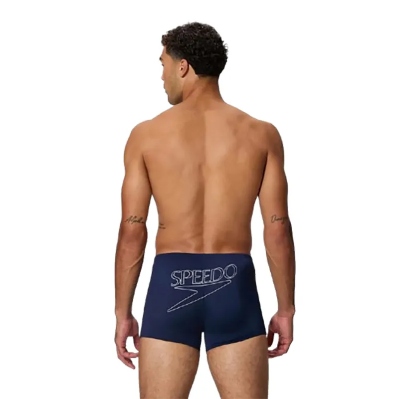 Speedo Men's Endurance+ Logo Aquashort Navy-6