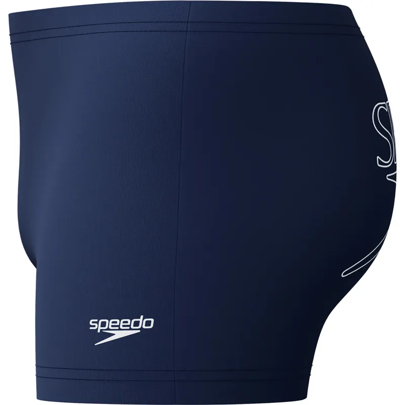 Speedo Men's Endurance+ Logo Aquashort Navy-2