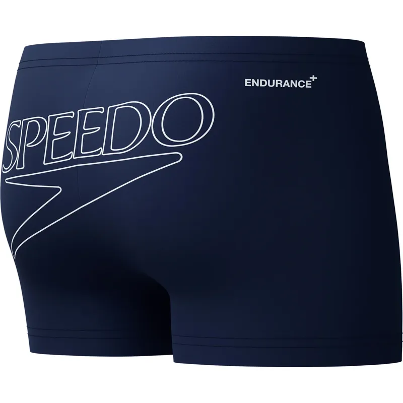 Speedo Men's Endurance+ Logo Aquashort Navy-1