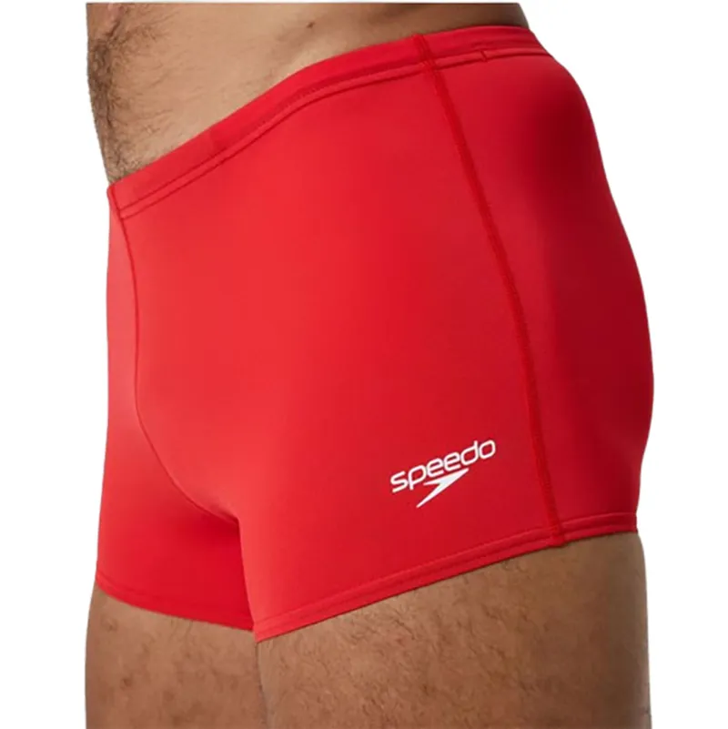 Speedo Men's Endurance+ Logo Aquashort Red-4