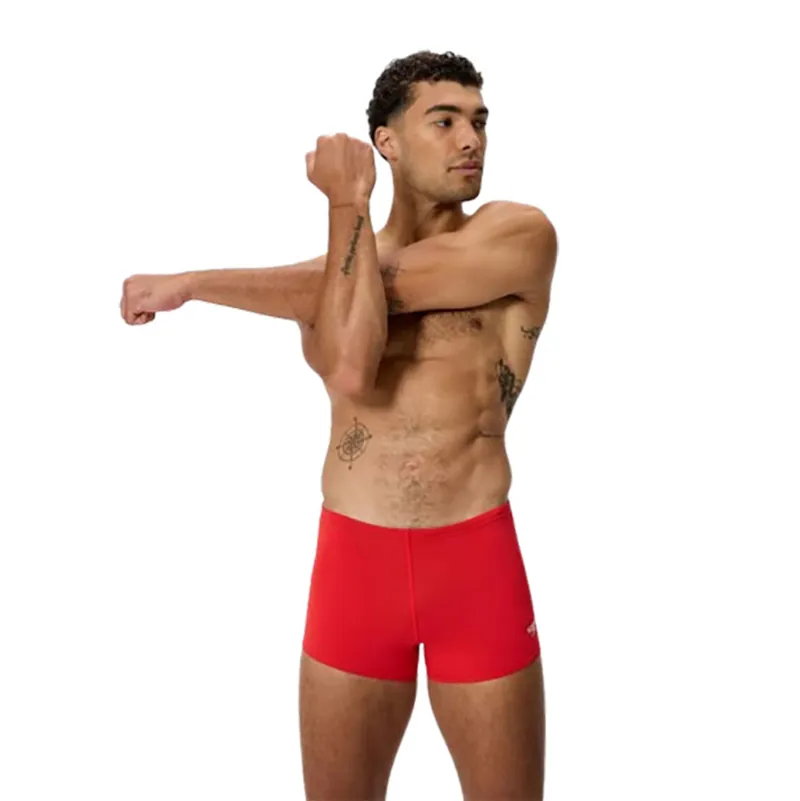 Speedo Men's Endurance+ Logo Aquashort Red