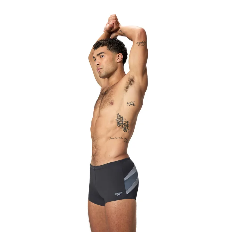 Speedo Men's Hyperboom Aquashort Black/Grey-2