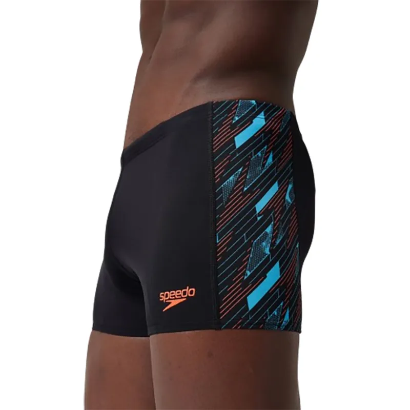 Speedo Men's HyperBoom Panel Aquashort Black/Blue-7