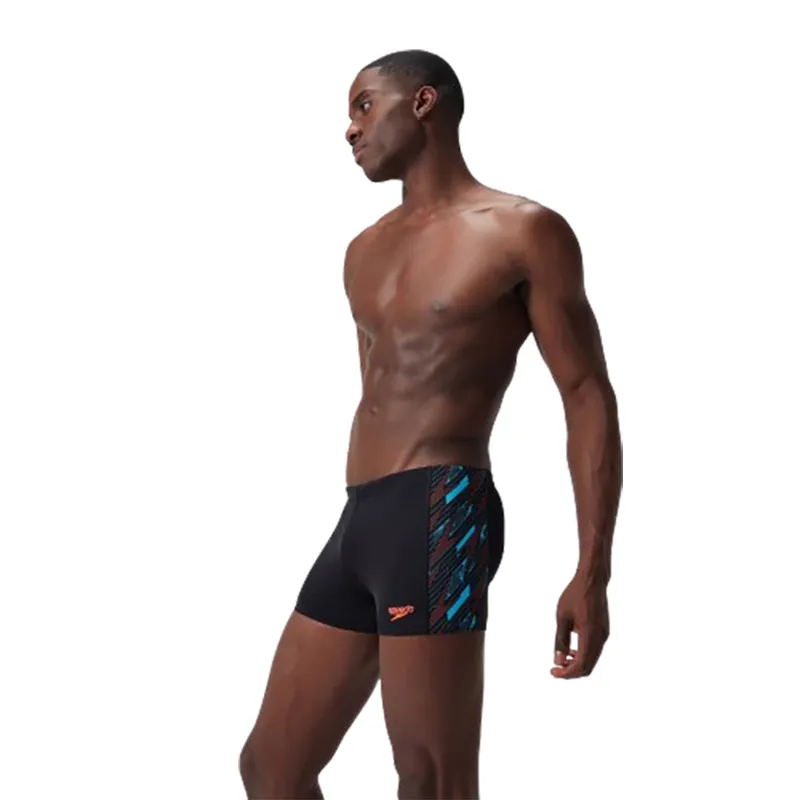 Speedo Men's HyperBoom Panel Aquashort Black/Blue-4