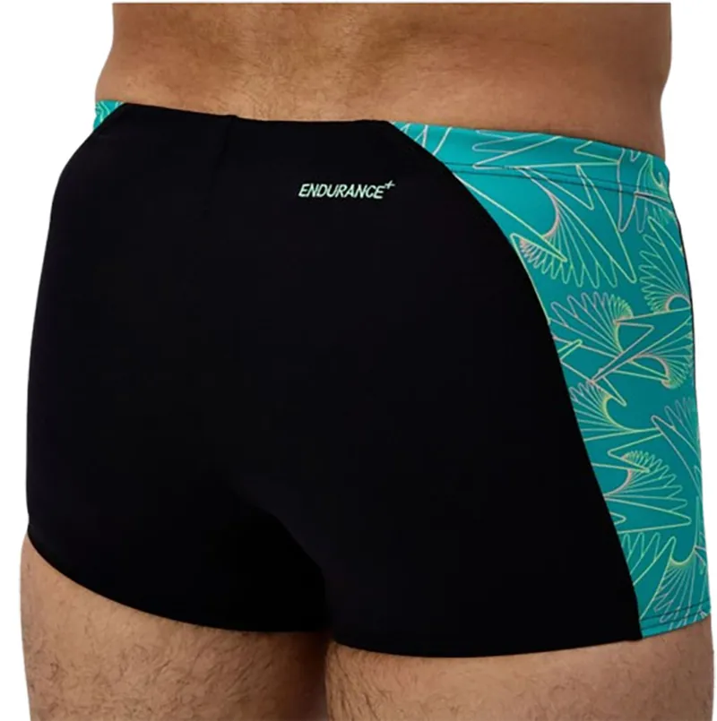 Speedo Men's Hyperboom Panel Aquashort Black/Turquoise Gem-4