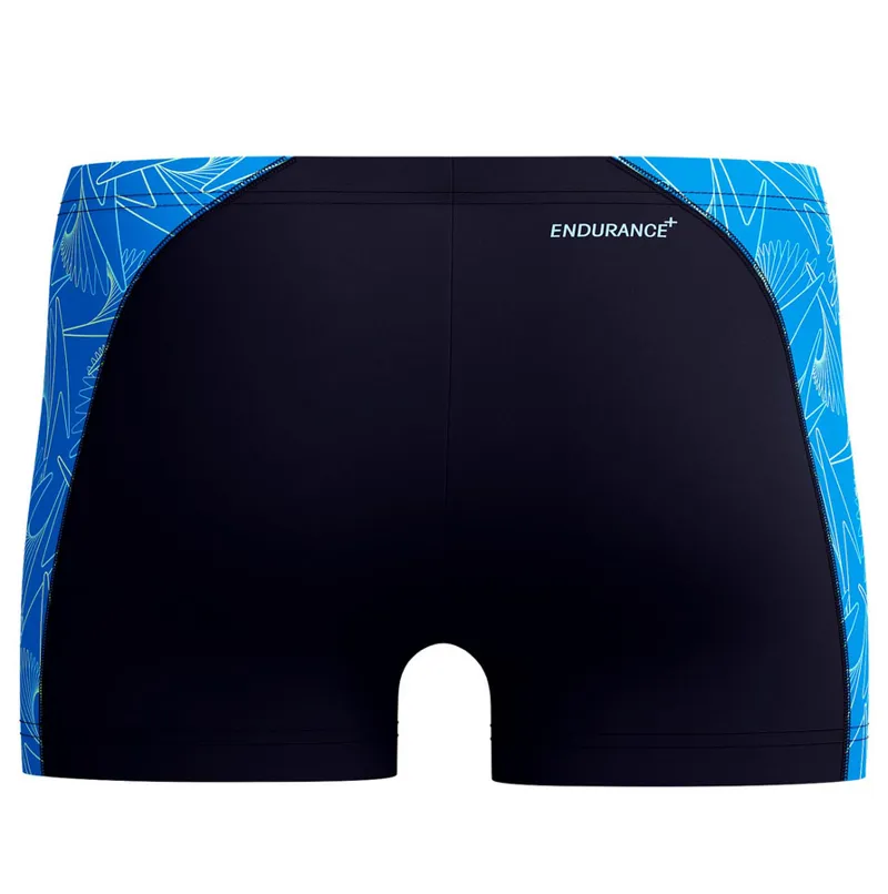 Speedo Men's Hyperboom Panel Aquashort Navy/Lagoon Blue-1