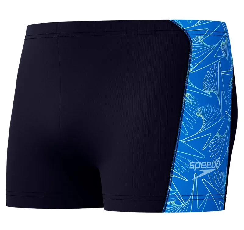 Speedo Men's Hyperboom Panel Aquashort Navy/Lagoon Blue