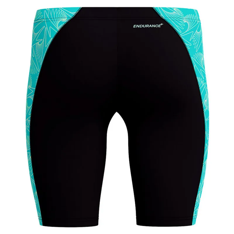 Speedo Men's Hyperboom Panel Jammer Black/Turquoise Gem-2