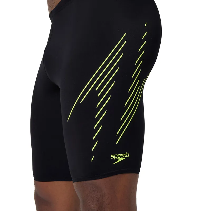 Speedo Men's HyperBoom Placement Jammer Black/Hyper Yellow-7