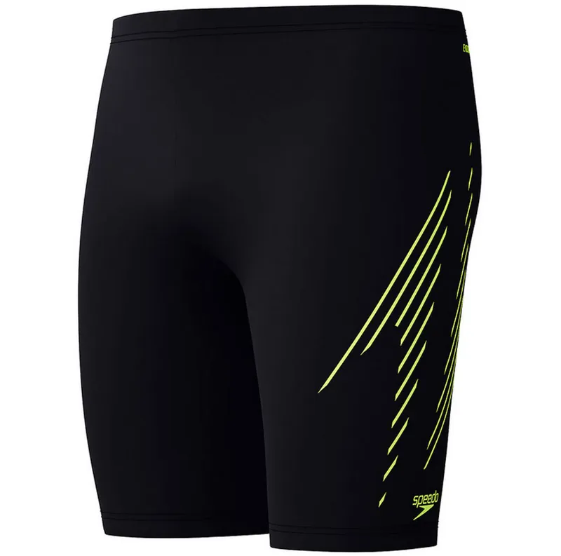 Speedo Men's HyperBoom Placement Jammer Black/Hyper Yellow