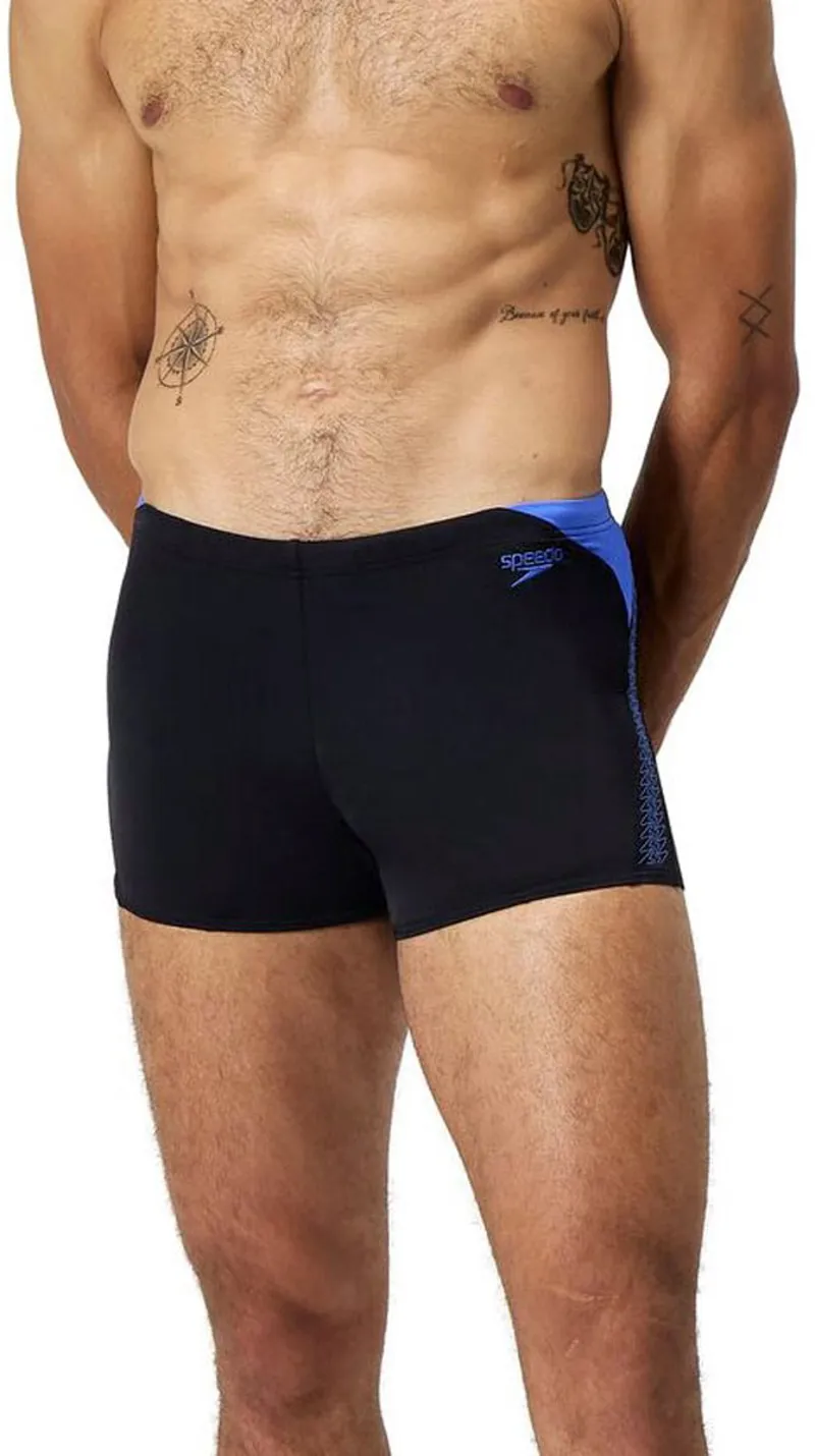 Speedo Men's Hyperboom Splice Aquashort Black/Cobalt Pop-8