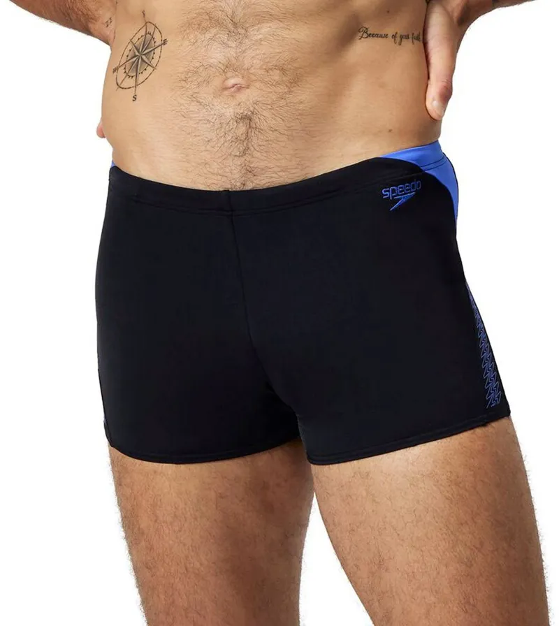 Speedo Men's Hyperboom Splice Aquashort Black/Cobalt Pop-7
