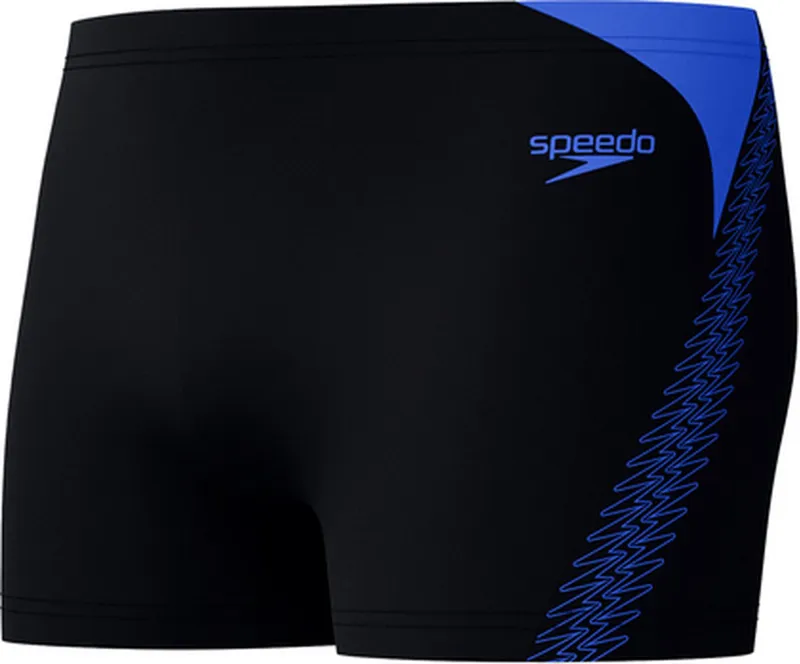 Speedo Men's Hyperboom Splice Aquashort Black/Cobalt Pop