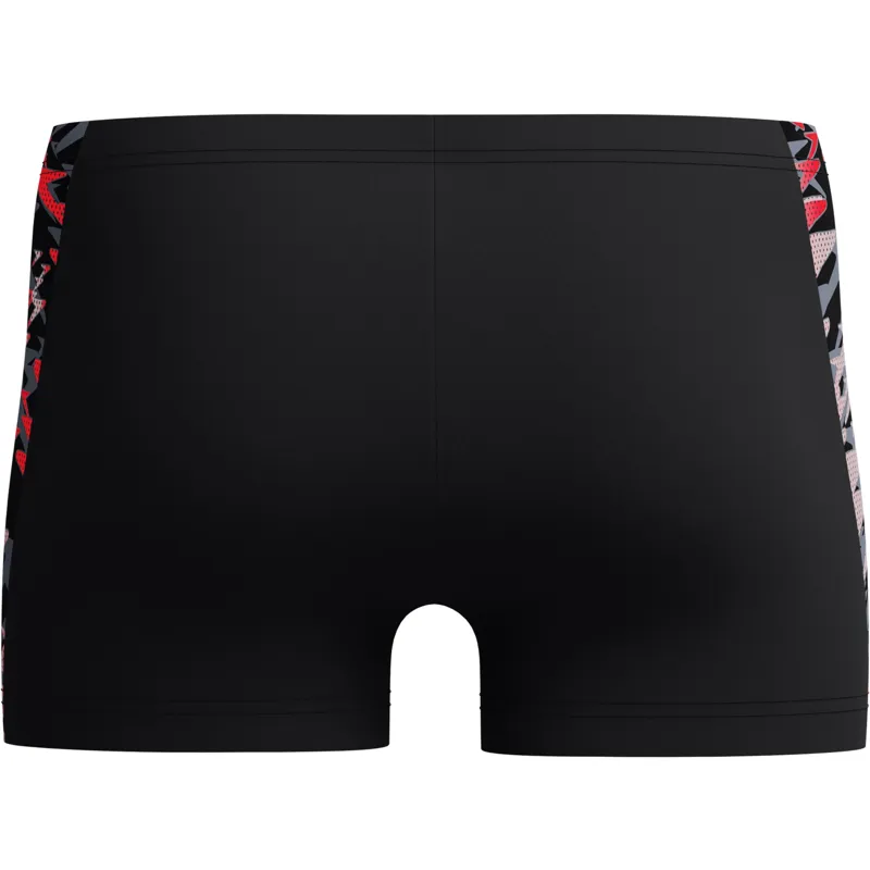 Speedo Men's Hyperboom Splice Aquashort Black/Red-1