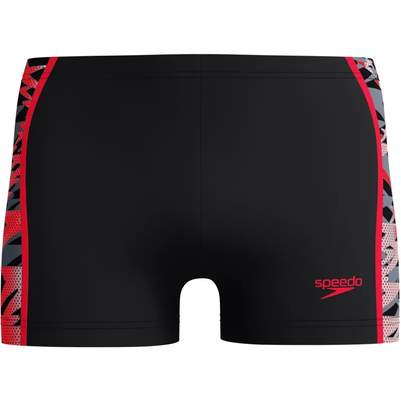 Speedo Men's Hyperboom Splice Aquashort Black/Red