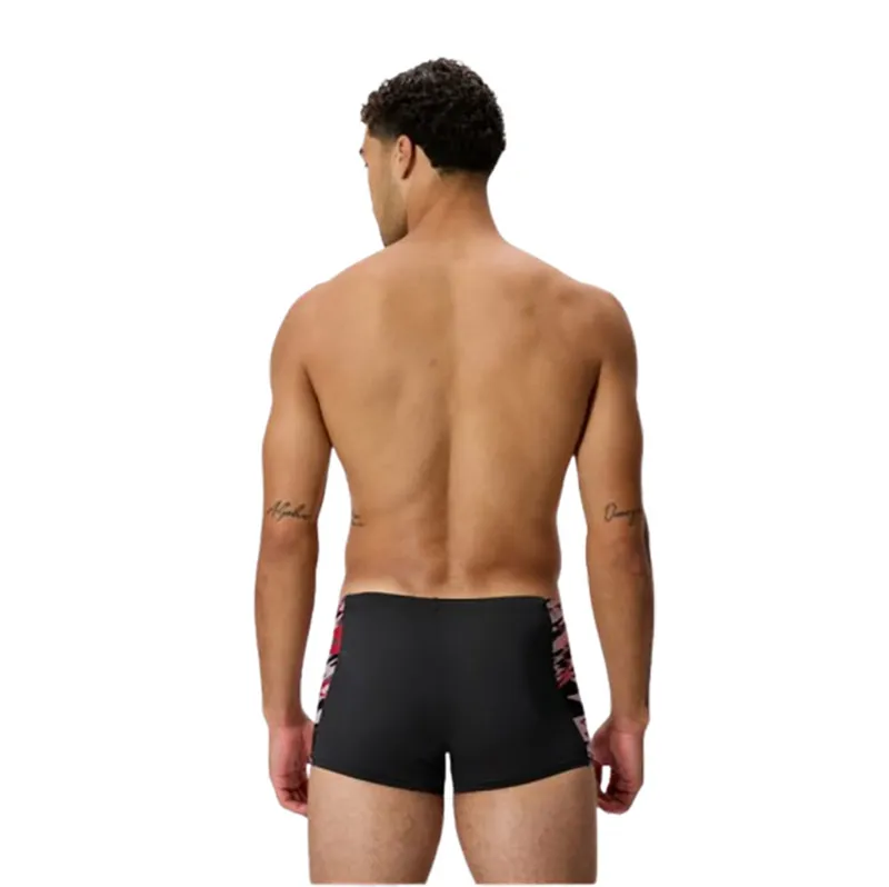 Speedo Men's Hyperboom Splice Aquashort Black/Red-7