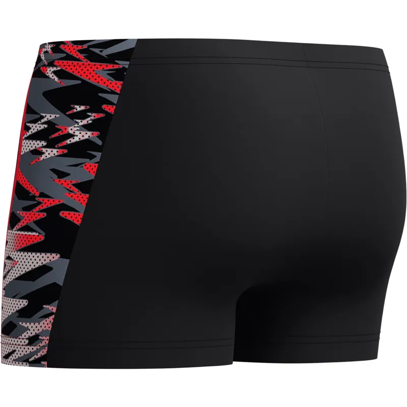 Speedo Men's Hyperboom Splice Aquashort Black/Red-5