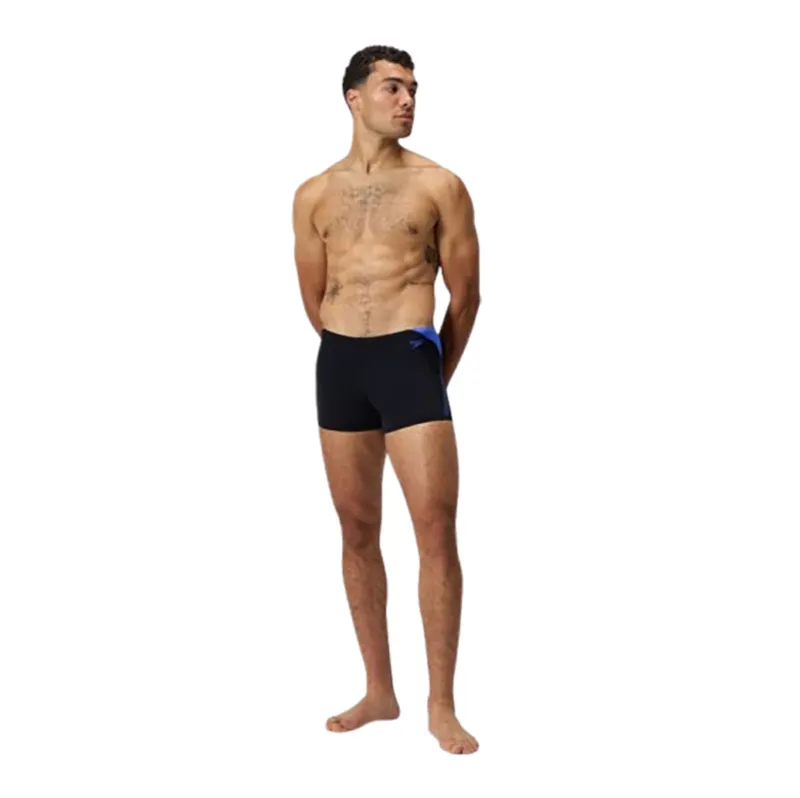 Speedo Men's Hyperboom Splice Aquashort Peacoat/Lagoon Blue-7