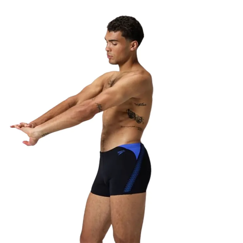 Speedo Men's Hyperboom Splice Aquashort Peacoat/Lagoon Blue-6