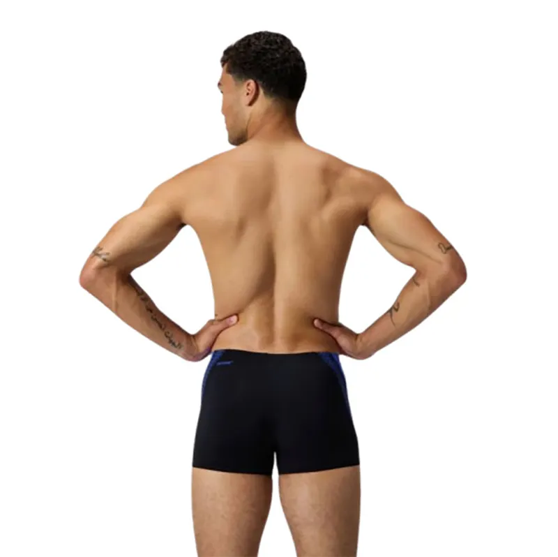 Speedo Men's Hyperboom Splice Aquashort Peacoat/Lagoon Blue-5