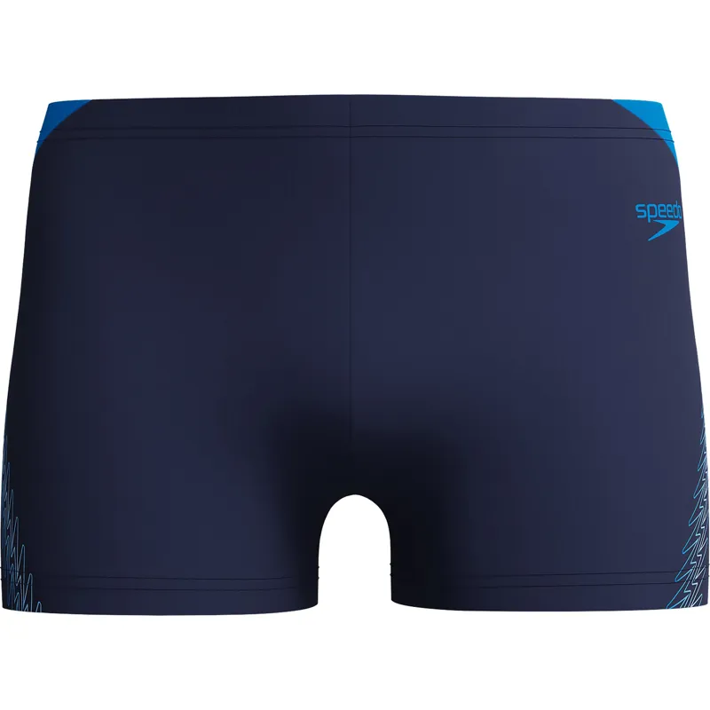 Speedo Men's Hyperboom Splice Aquashort Peacoat/Lagoon Blue-3