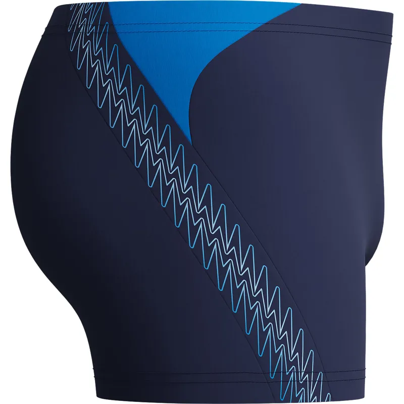 Speedo Men's Hyperboom Splice Aquashort Peacoat/Lagoon Blue-2