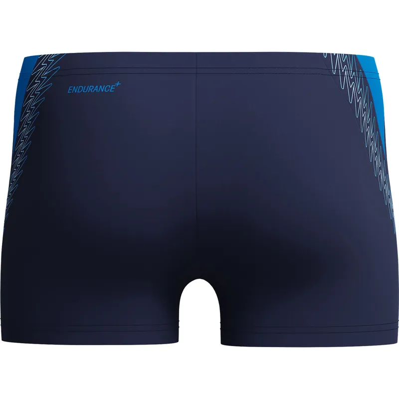 Speedo Men's Hyperboom Splice Aquashort Peacoat/Lagoon Blue-1