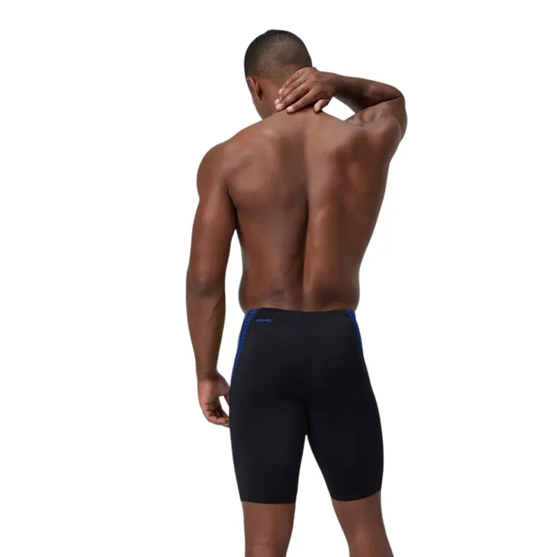 Speedo Men's Hyperboom Splice Jammer Black/Coral Pop-6
