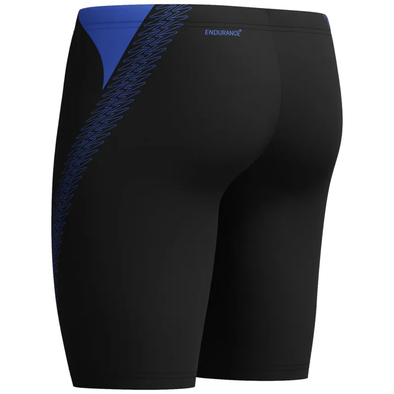 Speedo Men's Hyperboom Splice Jammer Black/Coral Pop-2