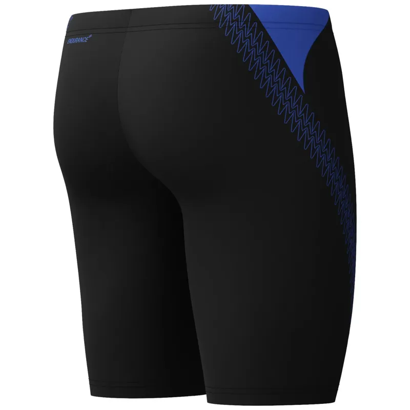 Speedo Men's Hyperboom Splice Jammer Black/Coral Pop-1