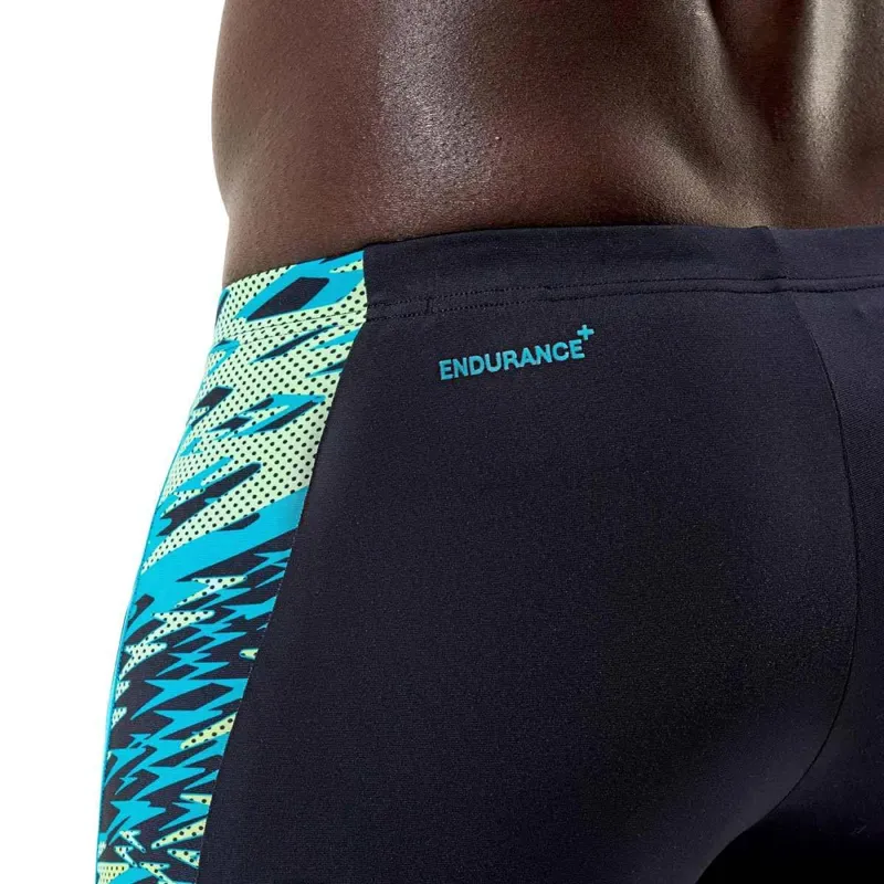 Speedo Men's Hyperboom Splice Jammer Black/Green-9