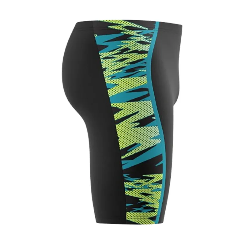 Speedo Men's Hyperboom Splice Jammer Black/Green-2