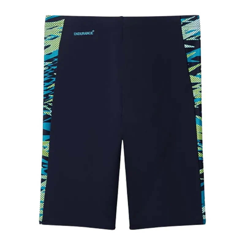 Speedo Men's Hyperboom Splice Jammer Black/Green-1